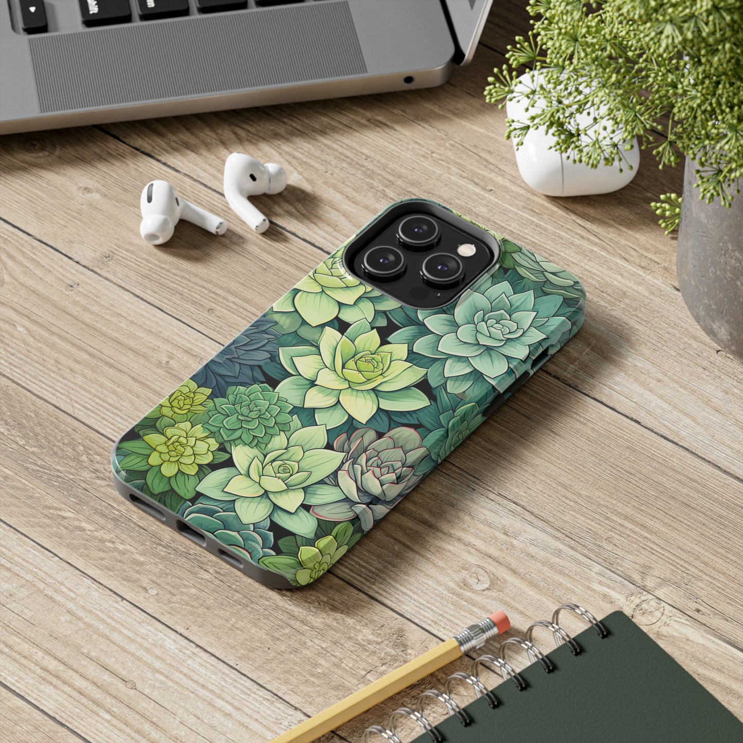 Succulent Desert Cactus Floral iPhone Case | Embrace the Beauty of Arid Elegance