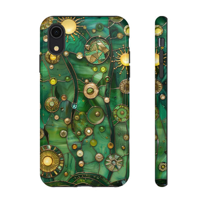 Green Celestial Stained Glass Mosaic Phone Case