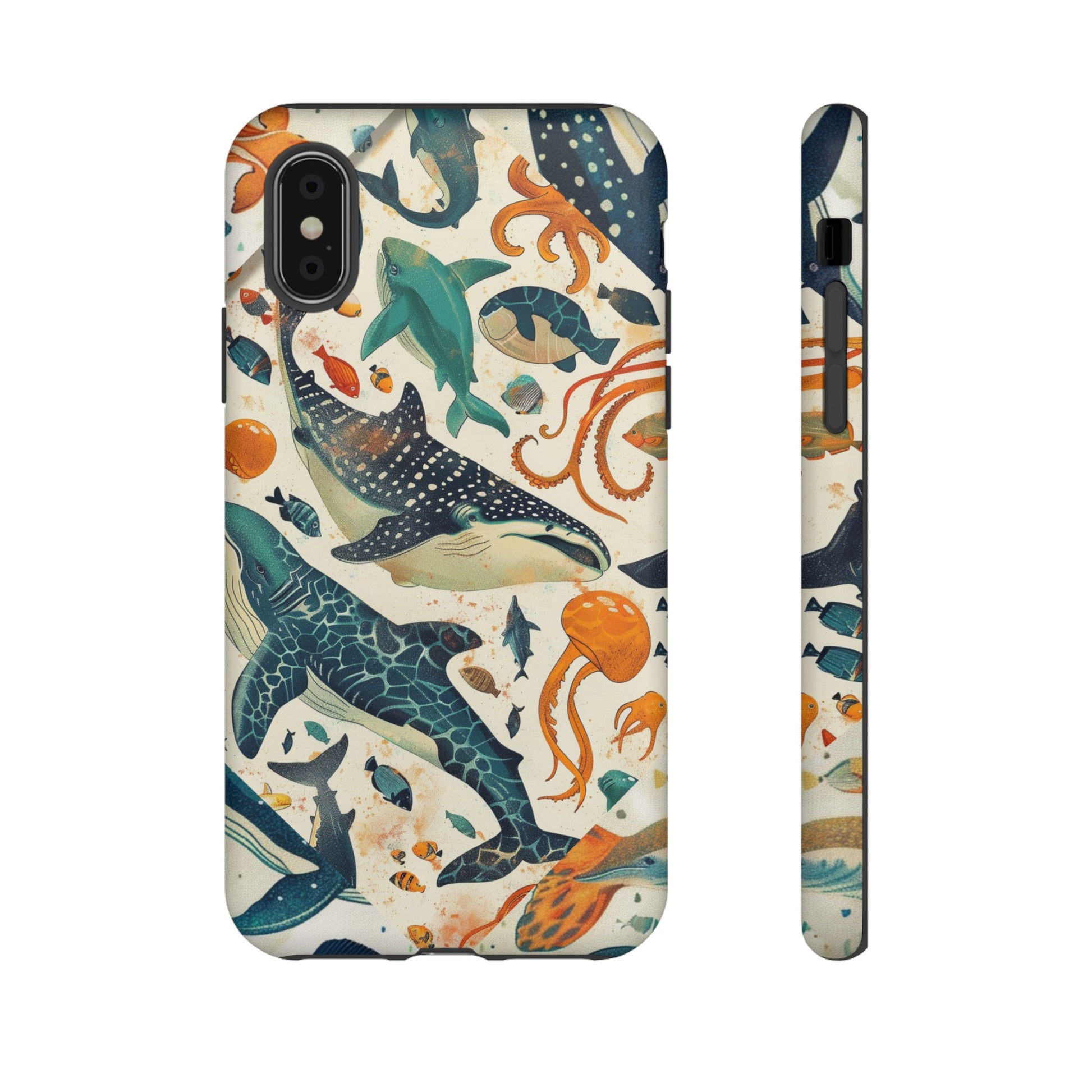 Shark, Turtle, Manta Ray Design Phone Cover