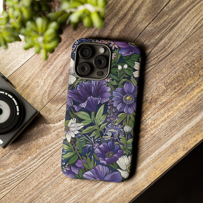 Floral Sage Purple Wildflower Phone Case