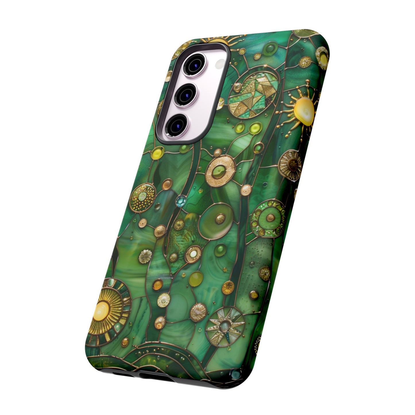 Green Celestial Stained Glass Mosaic Phone Case