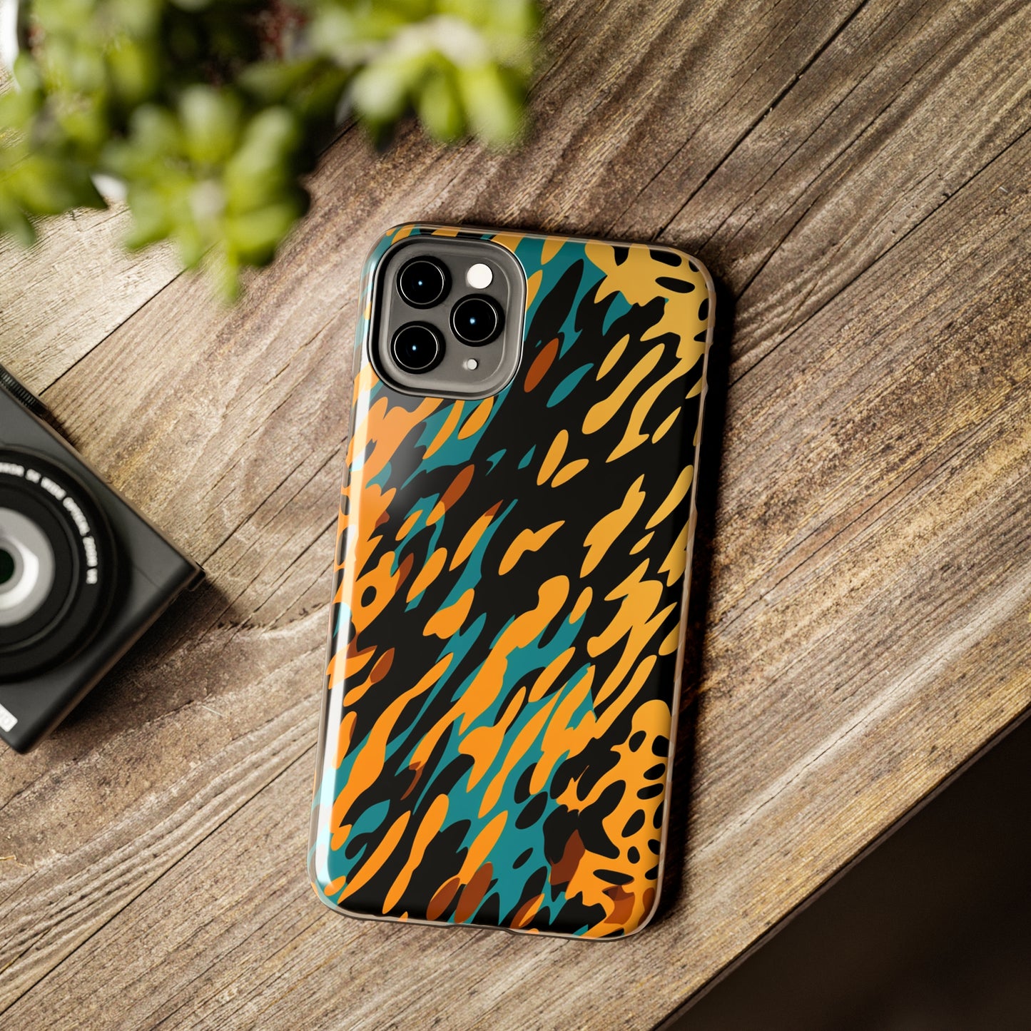 Luxury Leopard & Retro Magic Zebra: The Ultimate Wild Duo iPhone Case