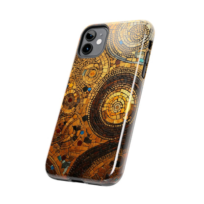 Golden Spiral Tile iPhone Case | Add Glamour and Elegance to Your Device