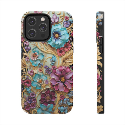 Color Splash Plastic Flower Tough iPhone Case | Vibrant Phone Cover