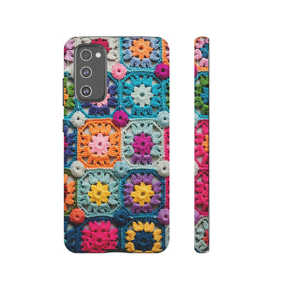 Vintage Crochet Blanket Look Phone Case