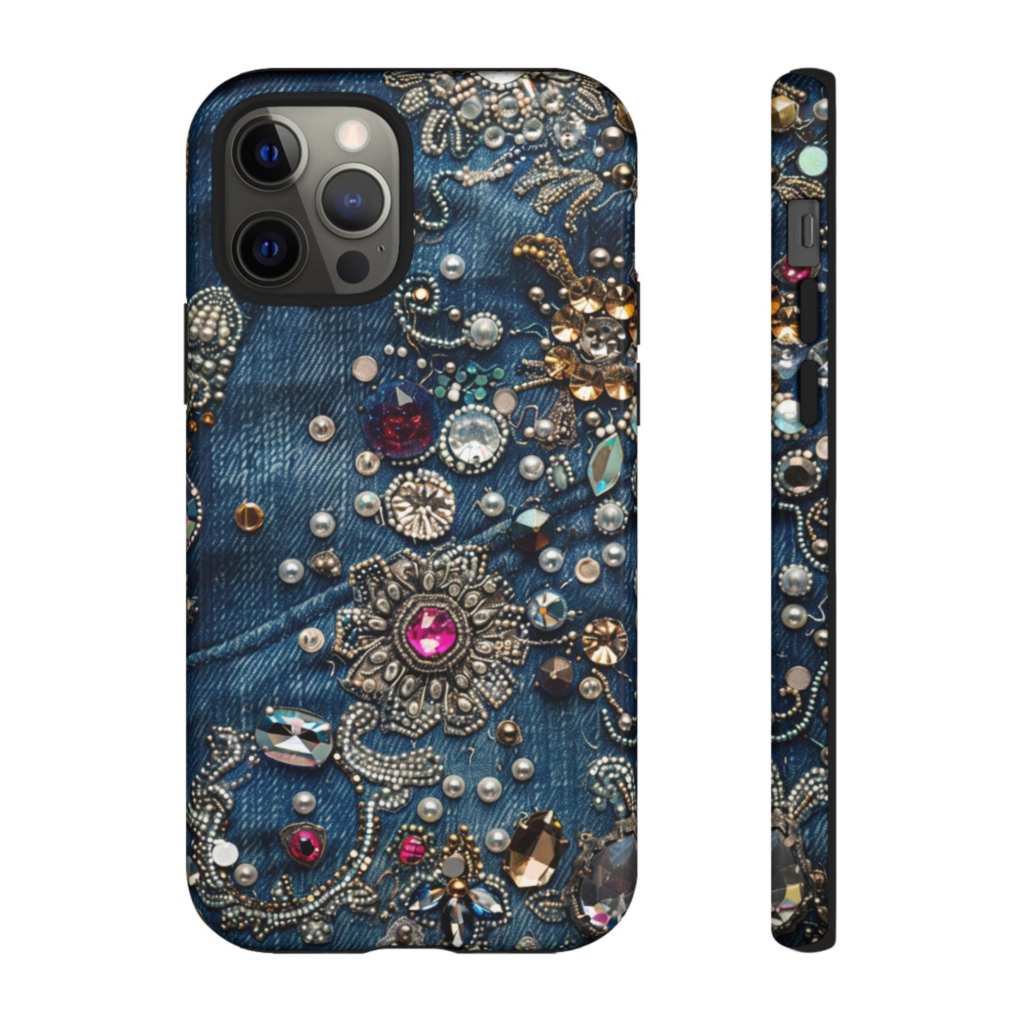 Blue Jean Queen Rhinestone Bling Phone Case