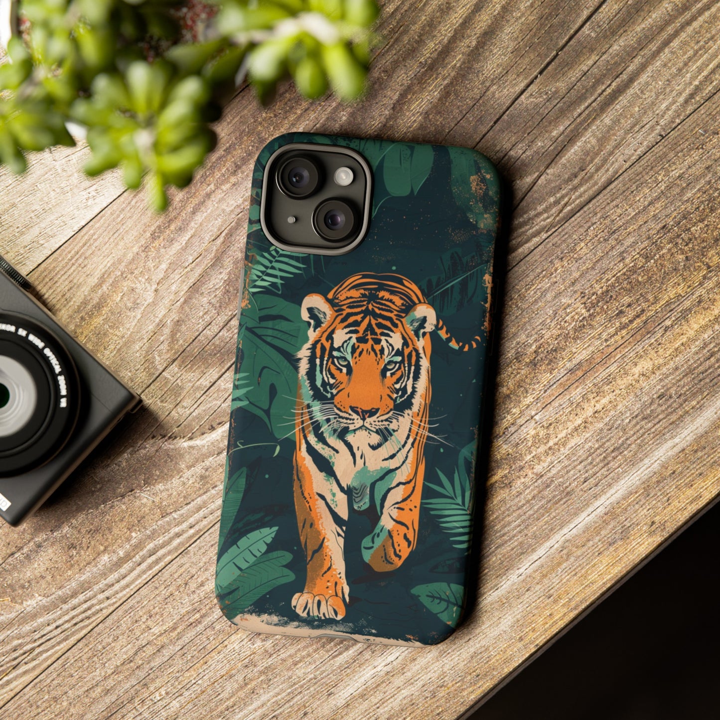 Retro Jungle Tiger Phone Case