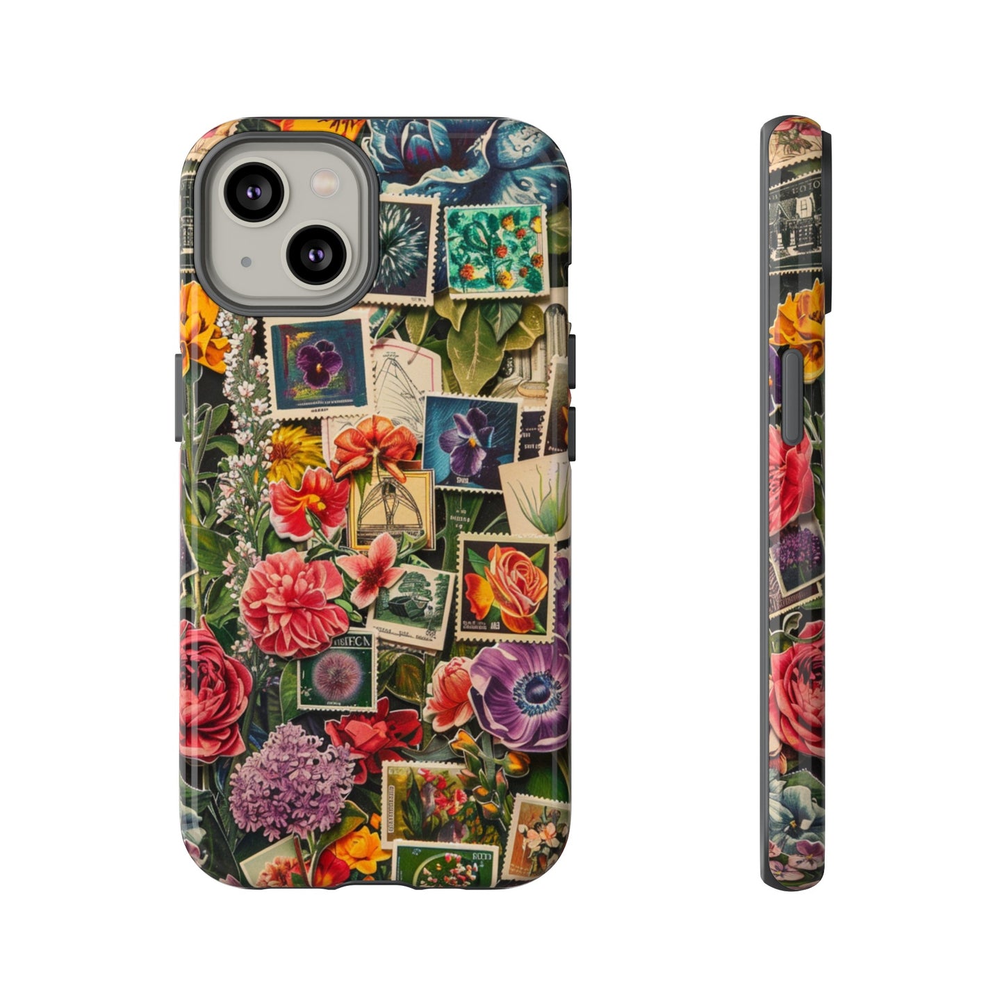 Vintage Floral Stamps Phone Case