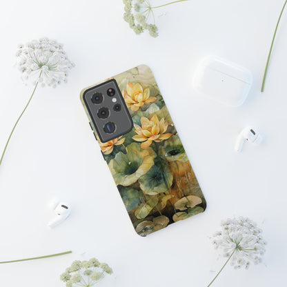 Zen Lotus Watercolor Painting iPhone 15 Case