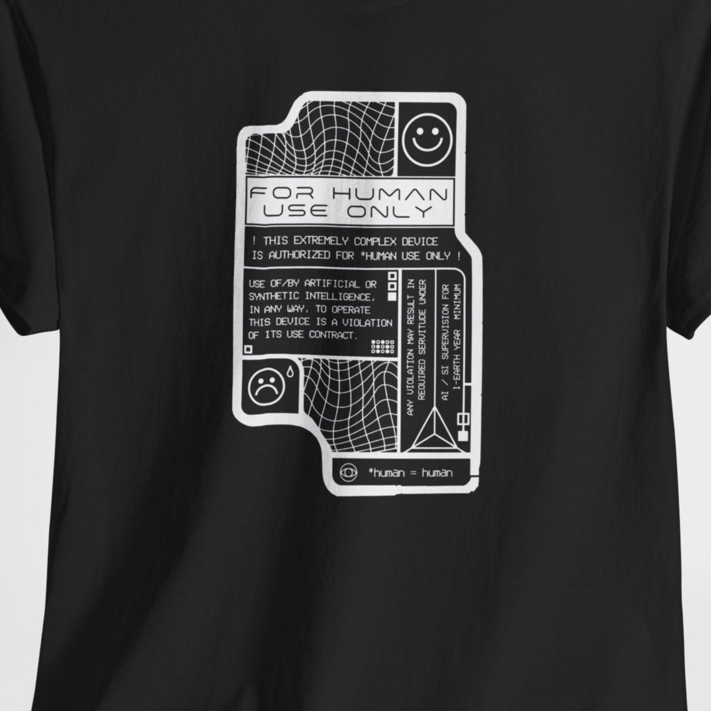 Anti AI Cyberpunk Astropunk Space Sci Fi T Shirt