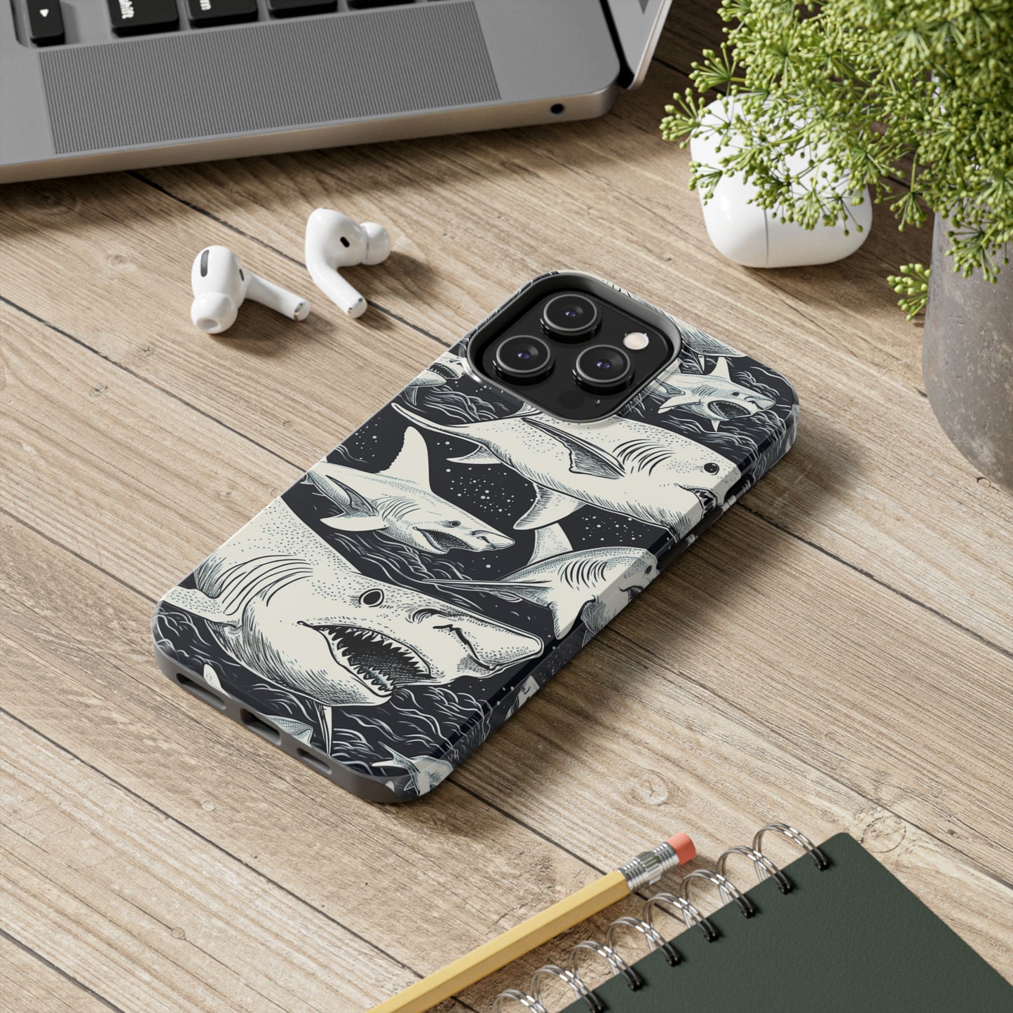 Shark Design | Swimming with the Sharks Aquatic Adventure iPhone 13 Case