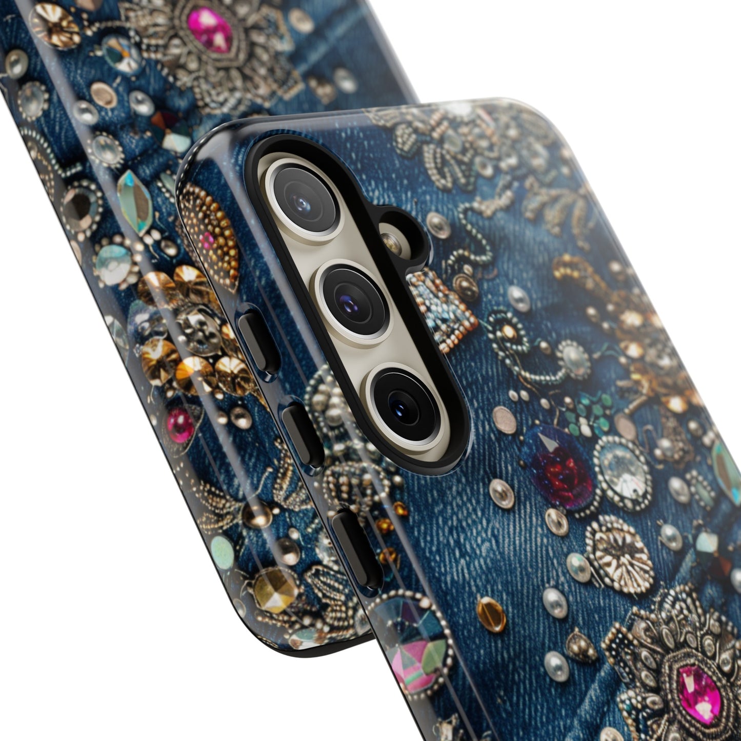 Blue Jean Queen Rhinestone Bling Phone Case