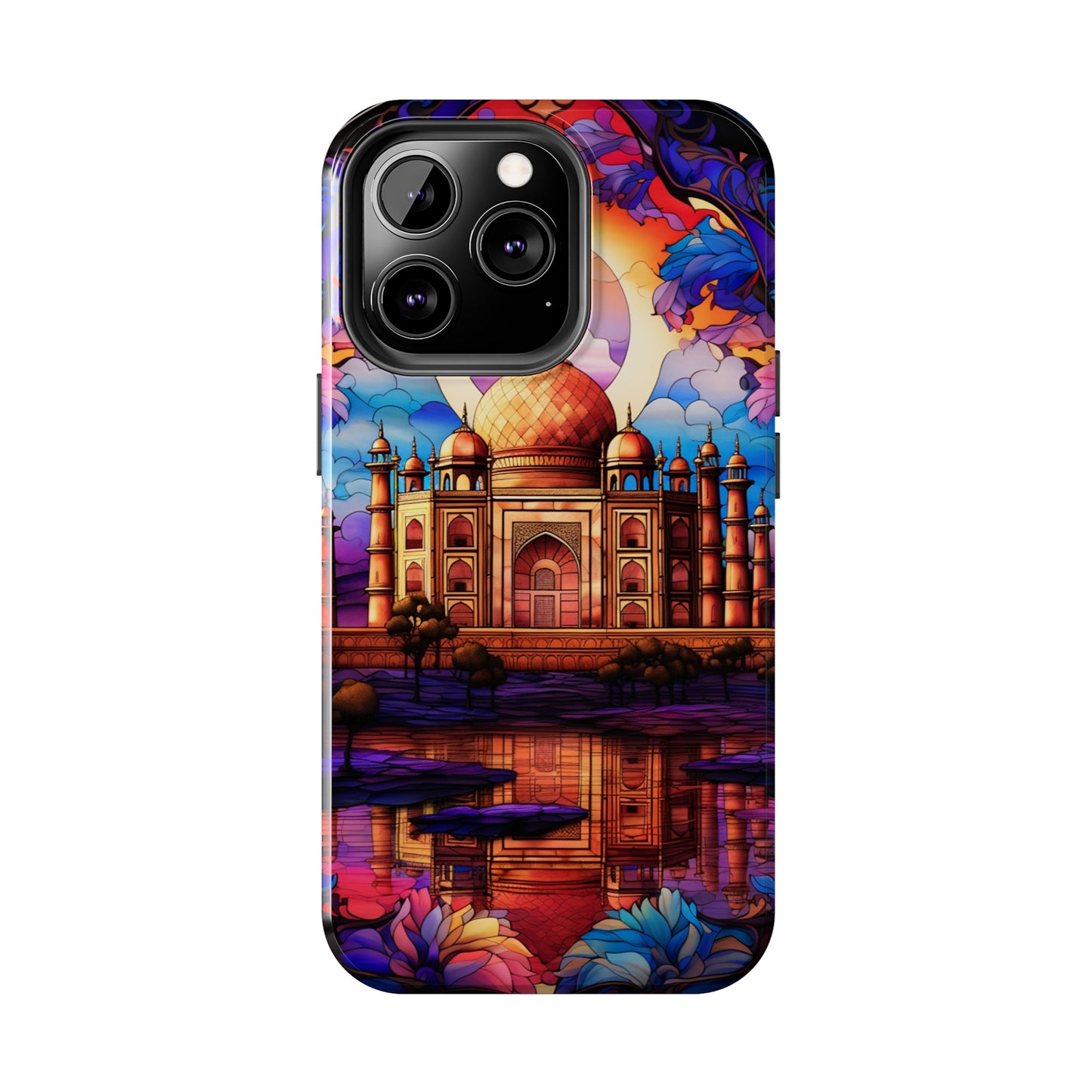 Taj Mahal Silhouette iPhone Case | Royal Elegance for Models 11 through 14 Pro Max