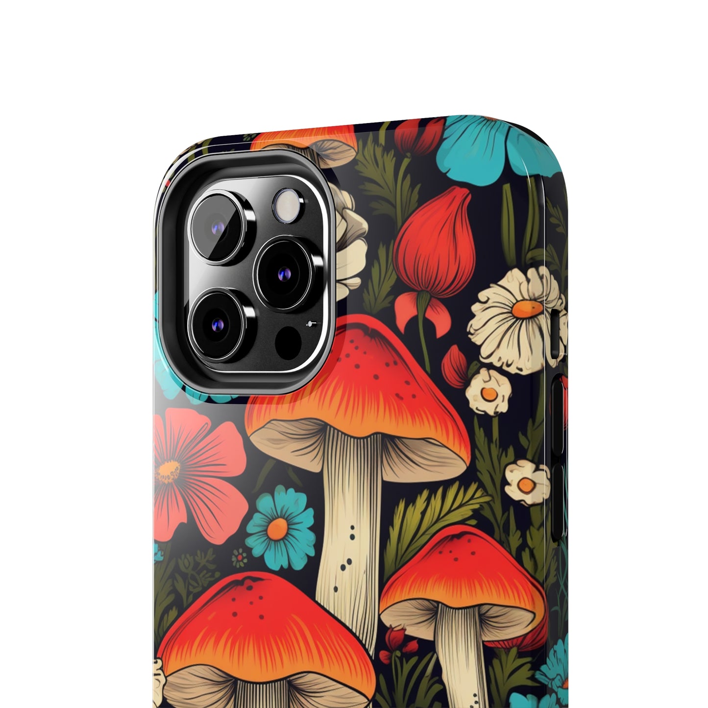 Psychedelic Retro Mushrooms iPhone case | Dive into Vintage Vibes