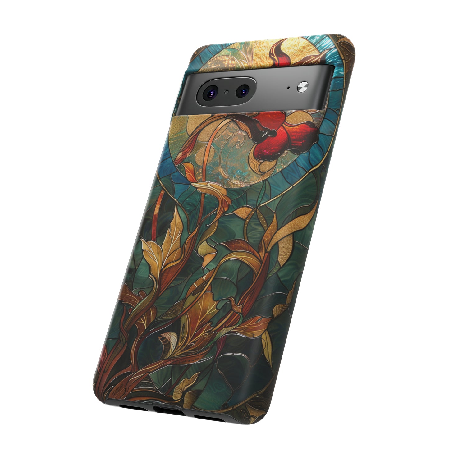 Art Nouveau Floral Full Moon Phone Case