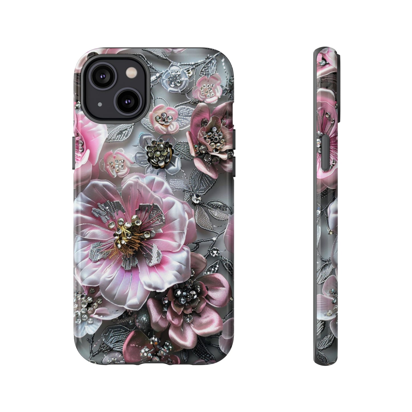 Coquette Aesthetic Floral Art iPhone 15 Case