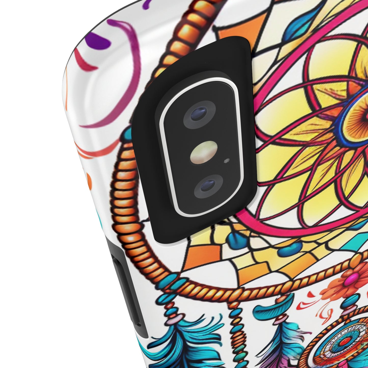 Psychedelic Native American Dreamcatcher iPhone Case | Fusion of Art and Cultural Heritage