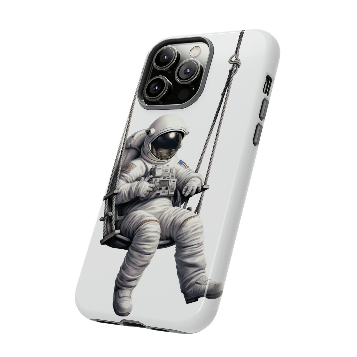 Astronaut on a Swing Phone Case