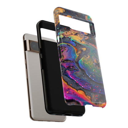 Opalescent Marbled Holographic Print Phone Case