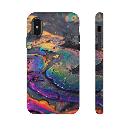 Opalescent Marbled Holographic Print Phone Case