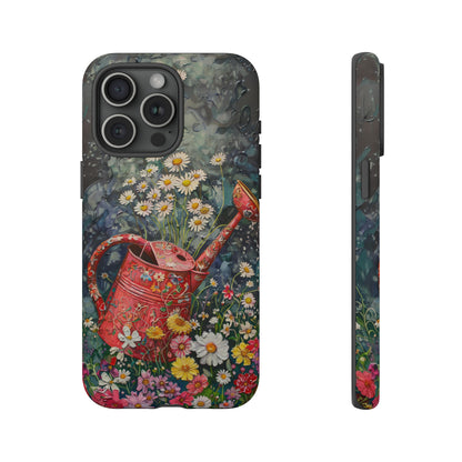 Flowers and Watering Can Floral Oil Painting Phone Case