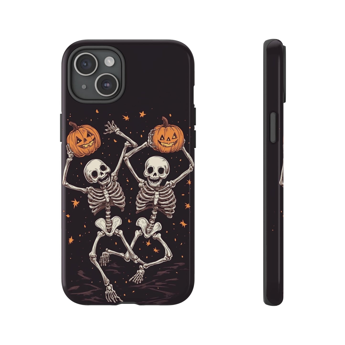 Dancing Skeletons with Jack-o'-Lanterns Phone Cover