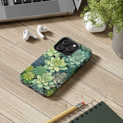 Succulent Desert Cactus Floral iPhone Case | Embrace the Beauty of Arid Elegance