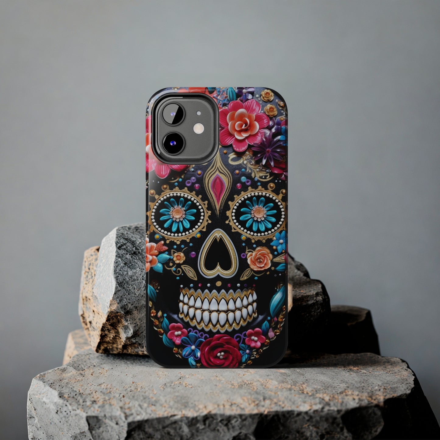 Sugar Skull iPhone Case | Celebrate Dia de los Muertos with Vibrant Elegance