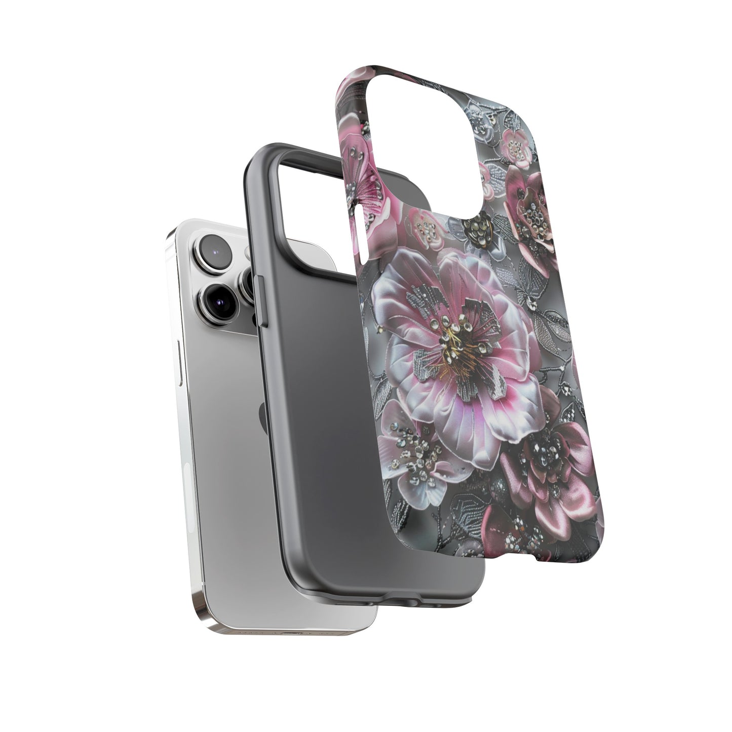 Coquette Aesthetic Floral Art iPhone 15 Case