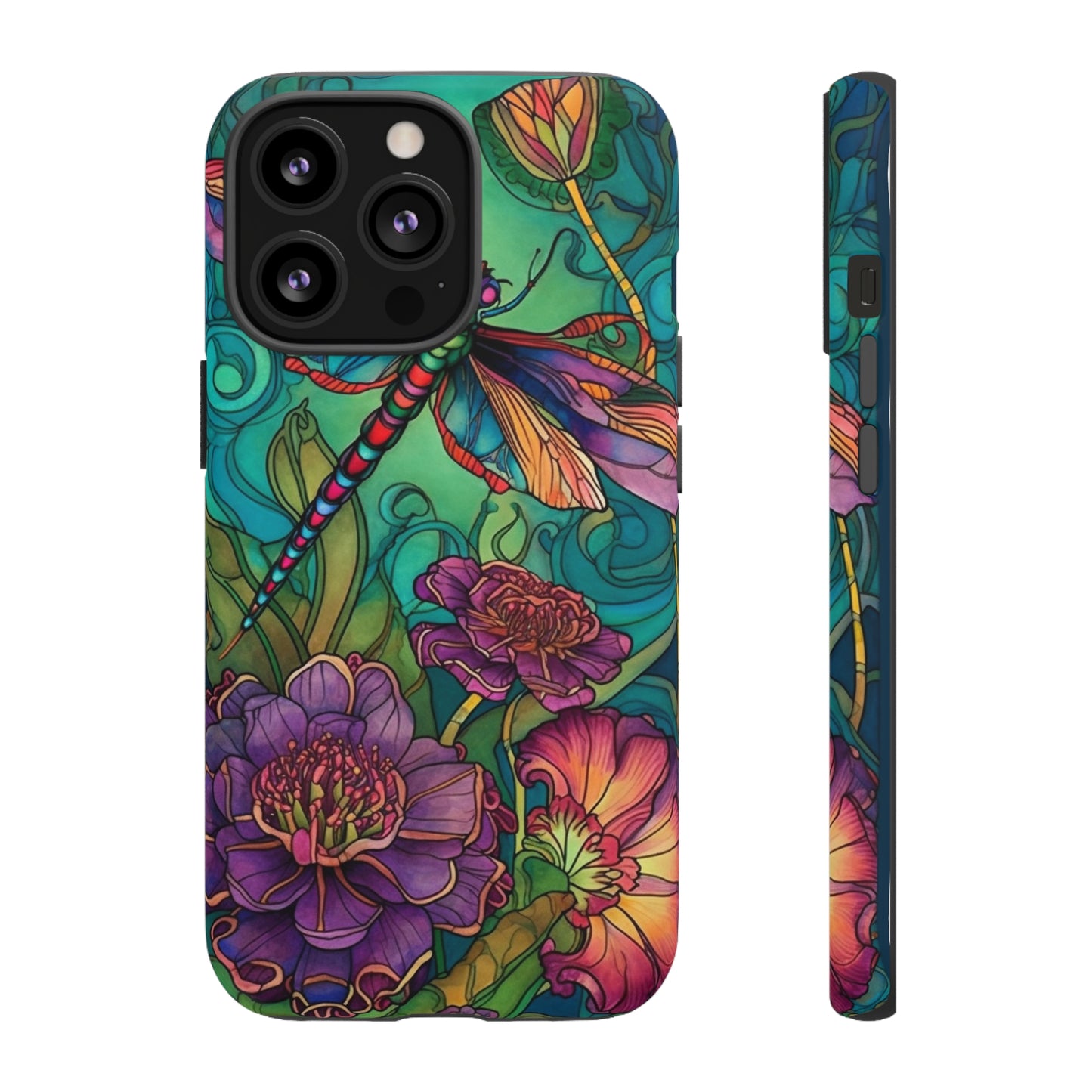 Art Nouveau Dragonfly - A Timeless Symbol of Elegance for Google Pixel, iPhone, and Samsung Cases