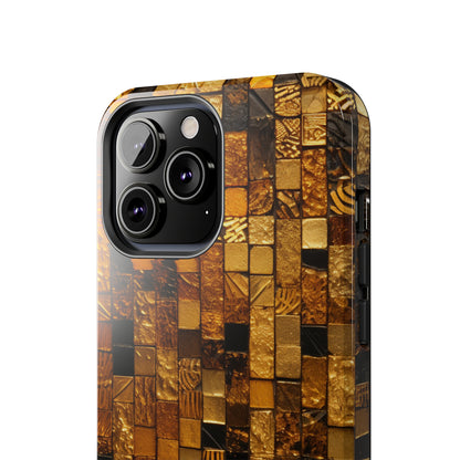 Golden Tile iPhone Case | Add Glamour and Elegance to Your Device