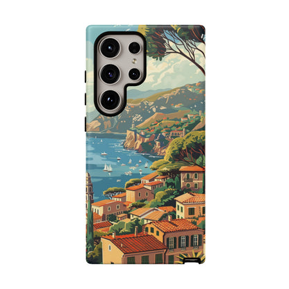 Midcentury French Riviera Landscape Painting Phone Case