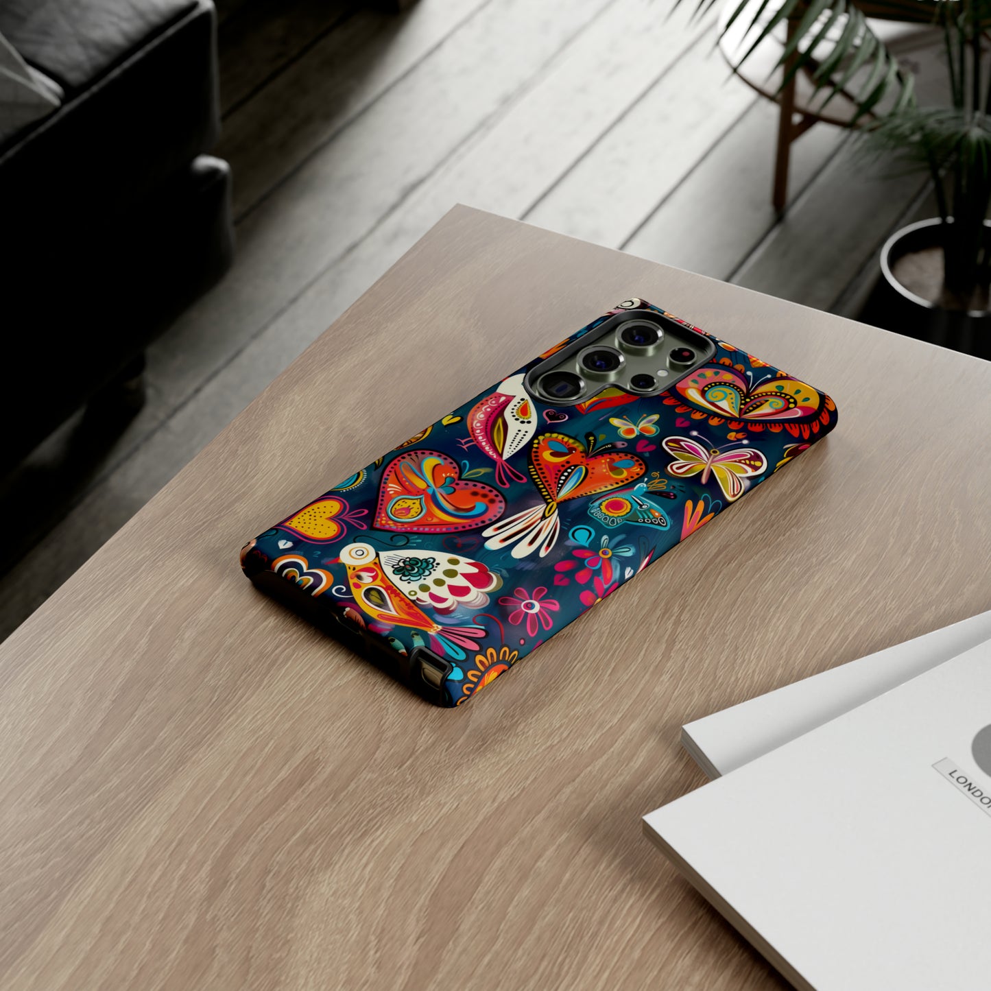 Bright Colorful Mexican Style Mural Painting Phone Case