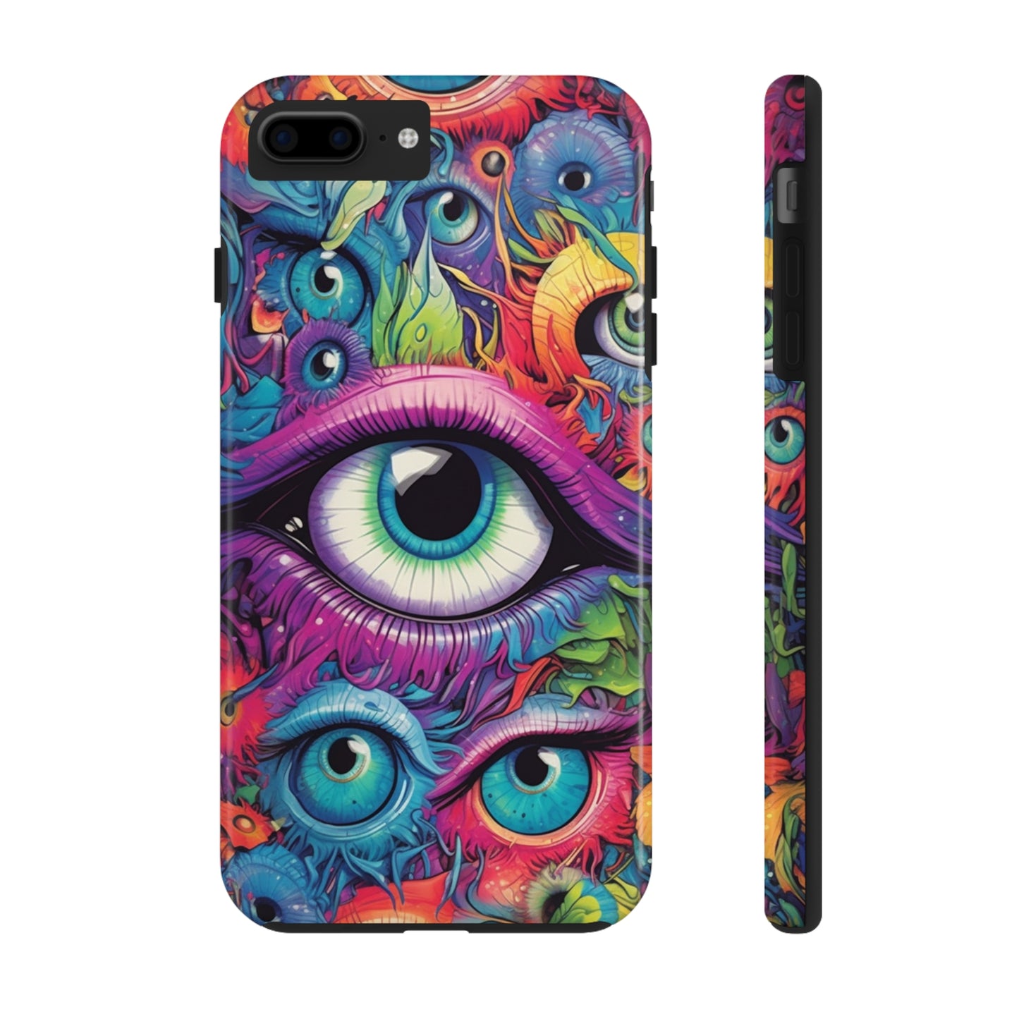 Psychedelic Eyeballs Phone Case for iPhone | Embrace a Trippy Visual Experience with Reliable Protection