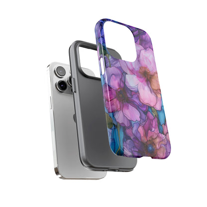 Purple Flower Stained Glass Phone Case