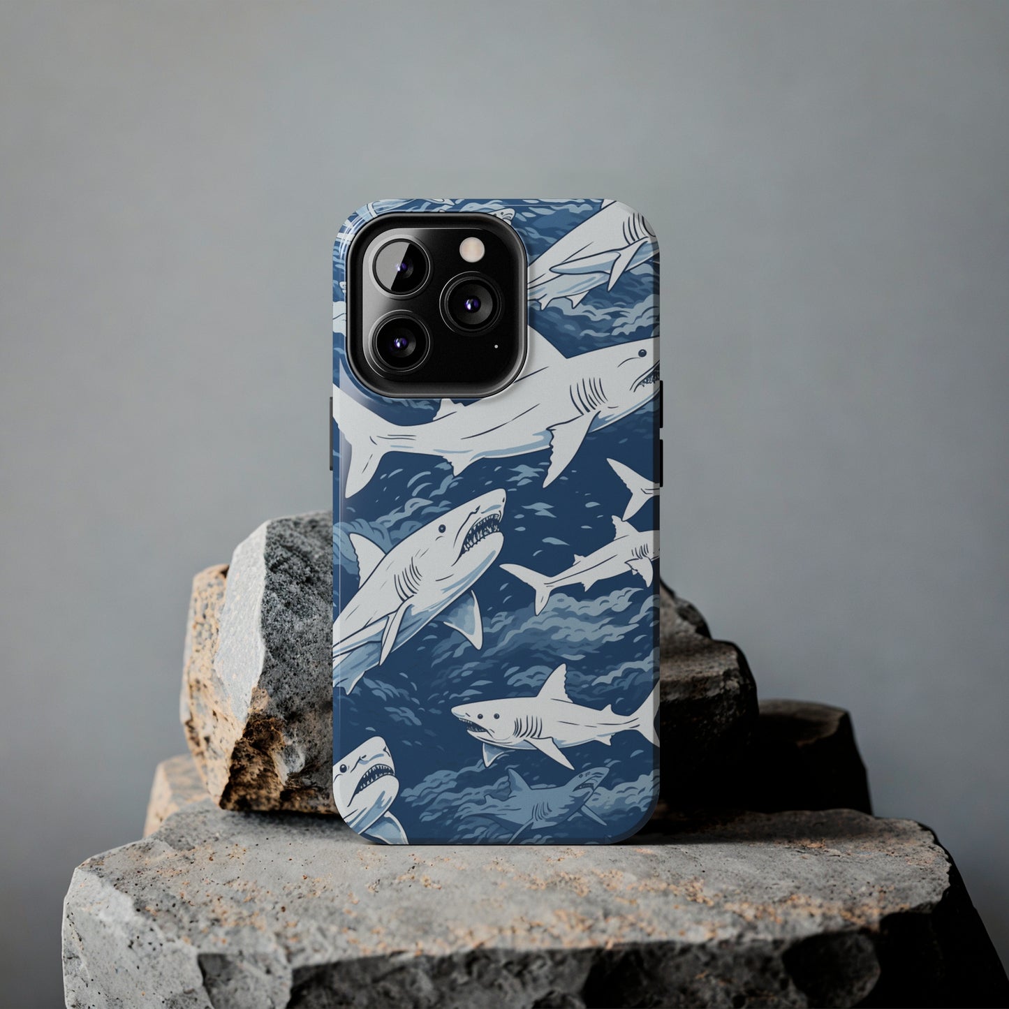 Shark Design: Dive into the Depths with an Aquatic Adventure iPhone Case