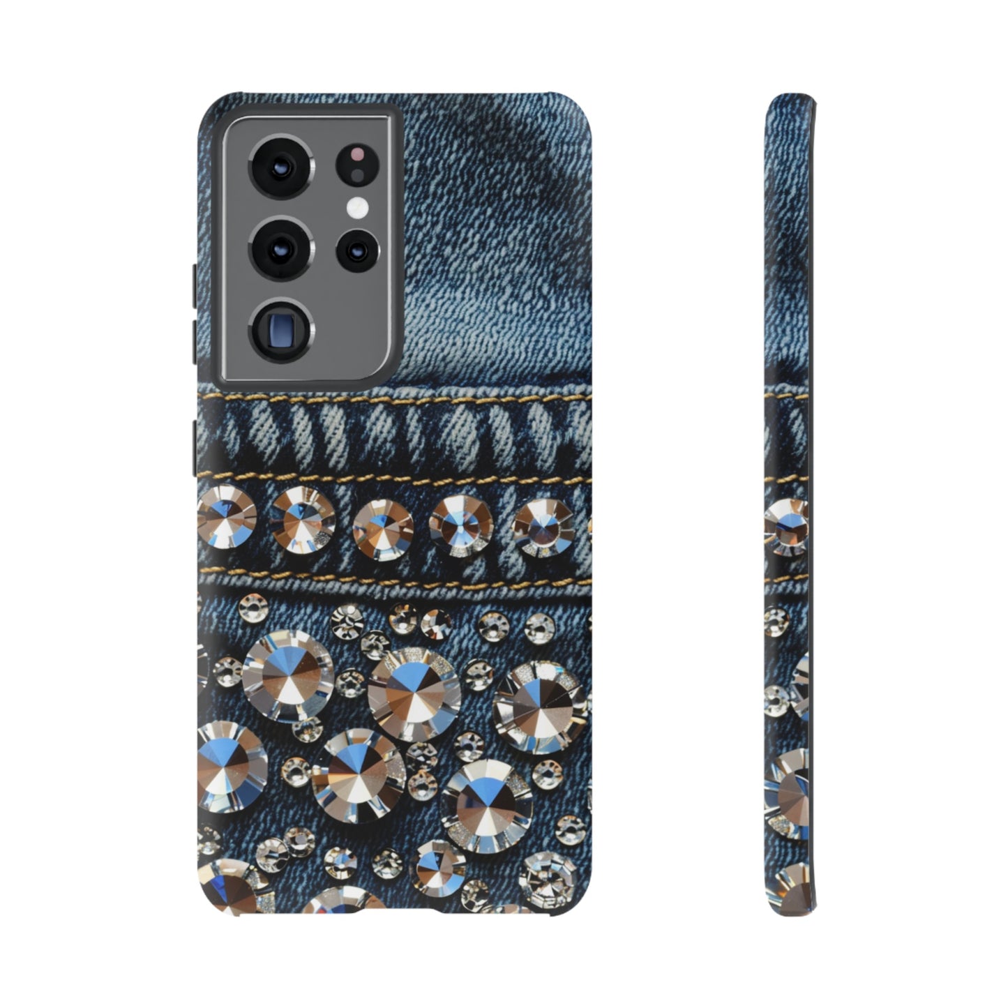 Blue Jean Queen Rhinestone Bling Phone Case