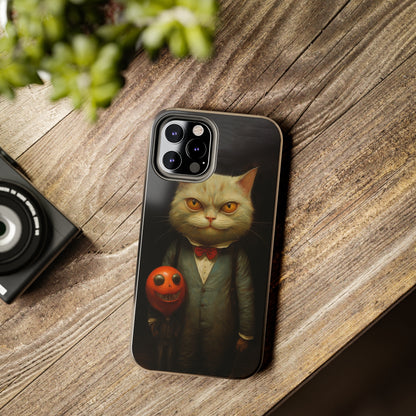 Creepy Spooky Halloween Cat iPhone Case | Dark Academia, Goth