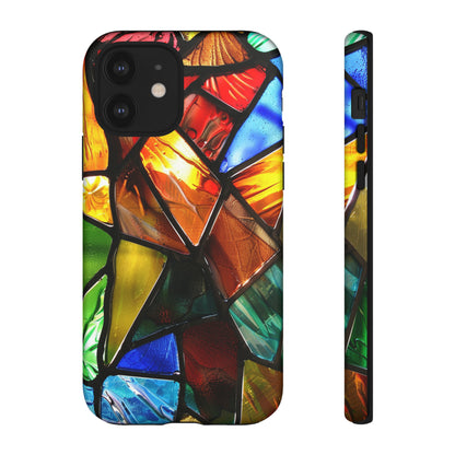 Color Explosion Abstract Stained Glass Phone Case