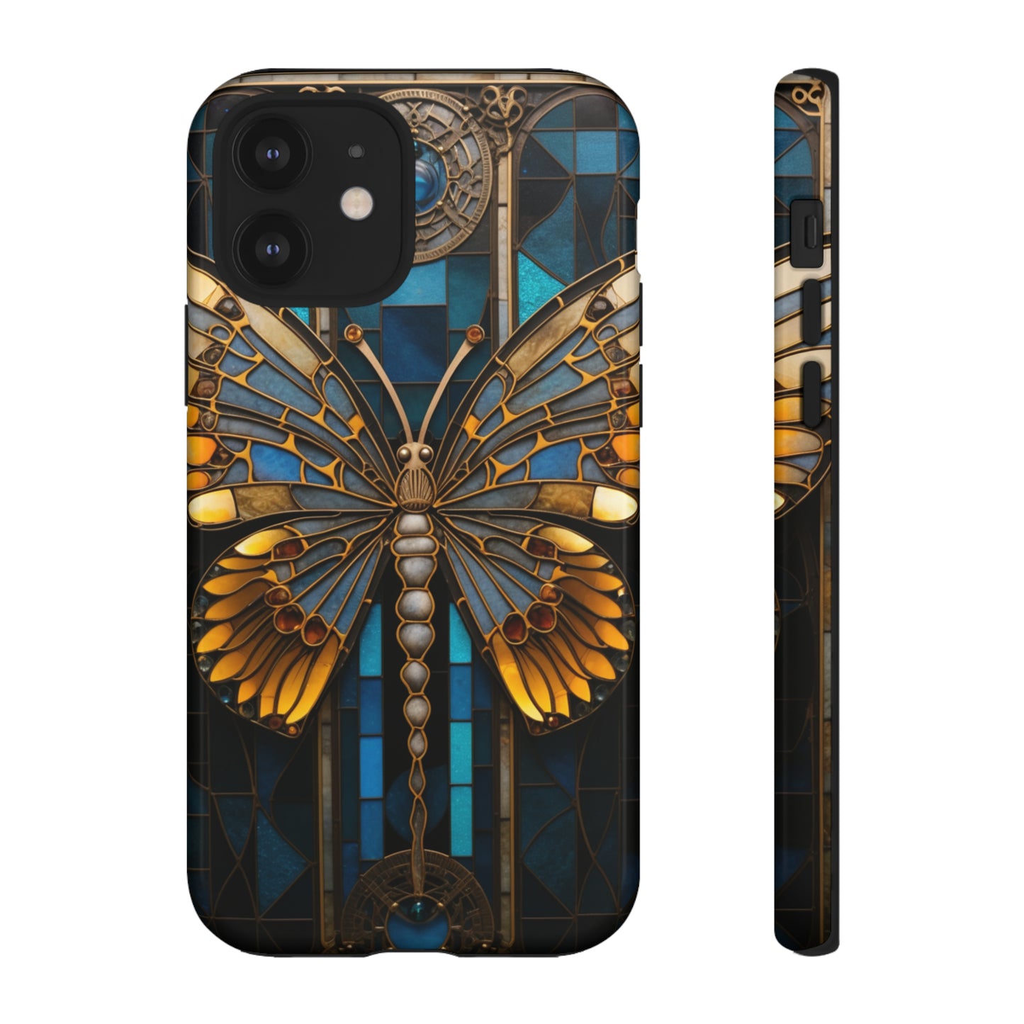 Stained Glass iPhone Butterfly Floral Aesthetic Art Nouveau