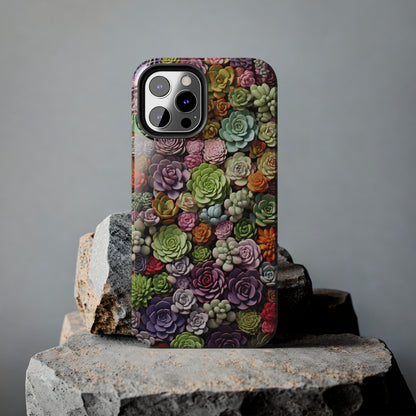 Succulent Desert Cactus Floral iPhone Case | Embrace the Beauty of Arid Elegance