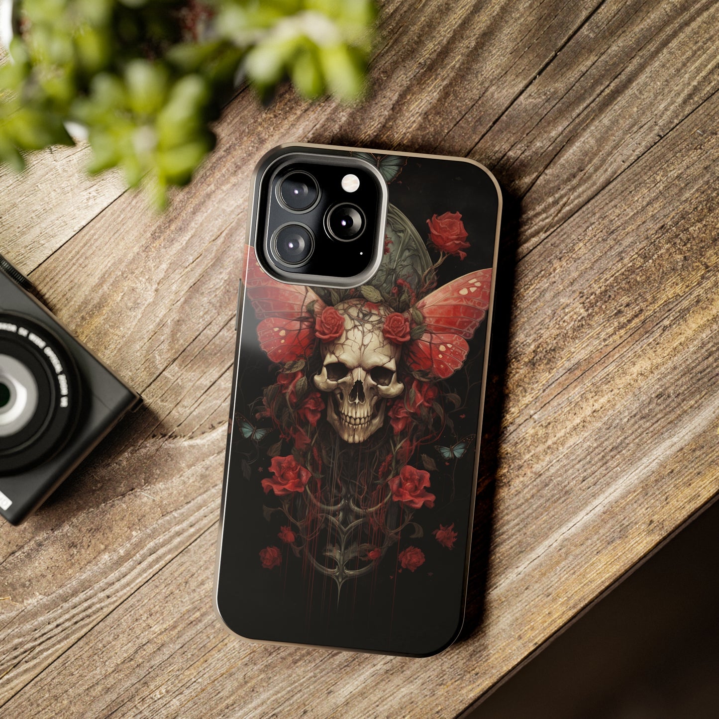 Deadhead Moth Gothic Dark Academia iPhone Case | Embrace Mysterious Elegance