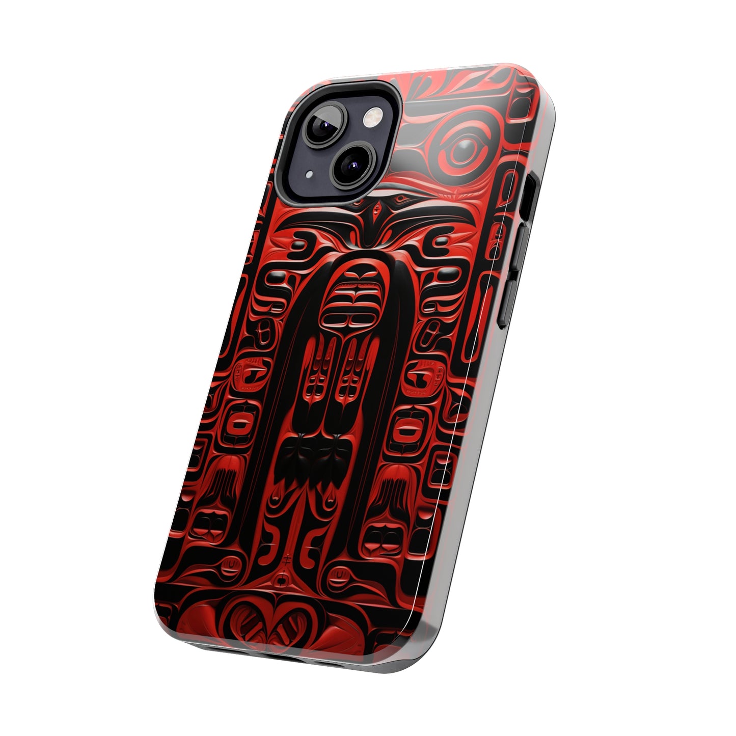 Raven Totems: Northwest Native American Carving | Heritage iPhone Case