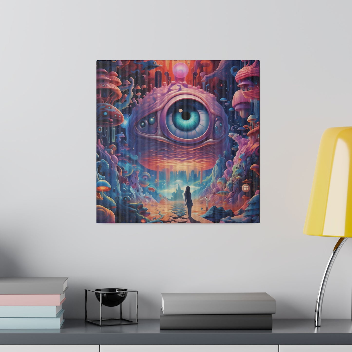 Journey of the Minds Eye Psychedelic Art | Vibrant Stretched Canvas Print