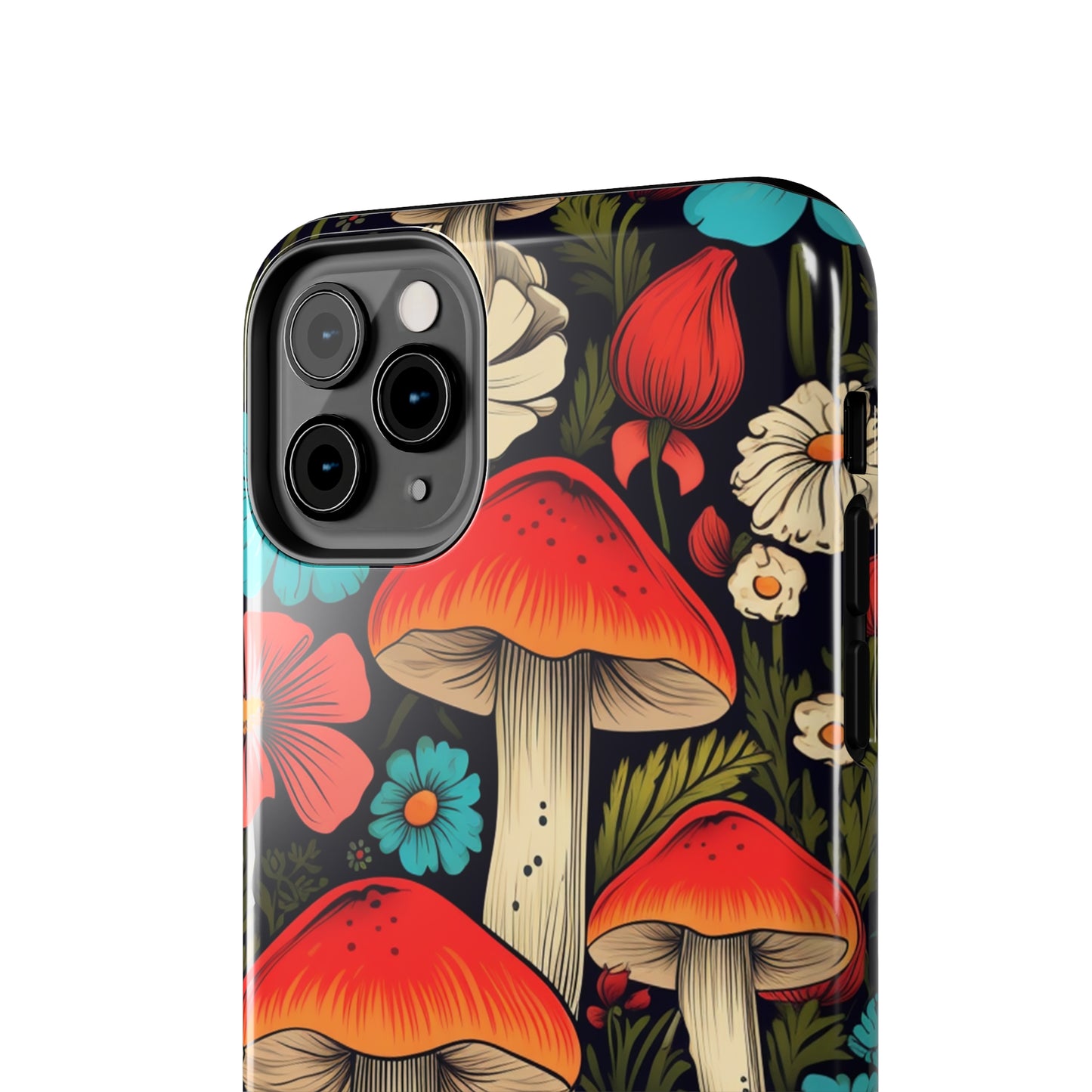 Psychedelic Retro Mushrooms iPhone case | Dive into Vintage Vibes