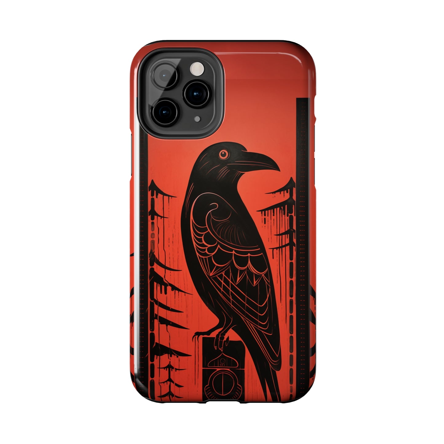 Mystic Totem: Northwest Native American Tribal Raven | Cultural Heritage iPhone Case