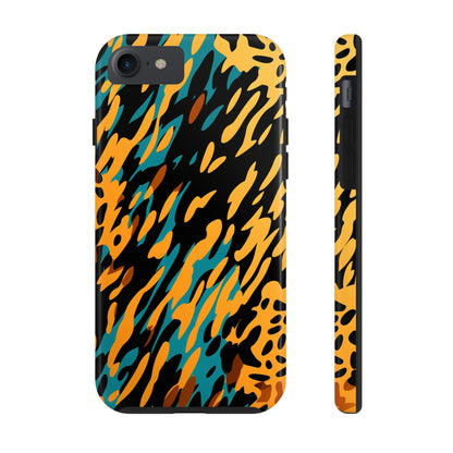 Luxury Leopard & Retro Magic Zebra: The Ultimate Wild Duo iPhone Case