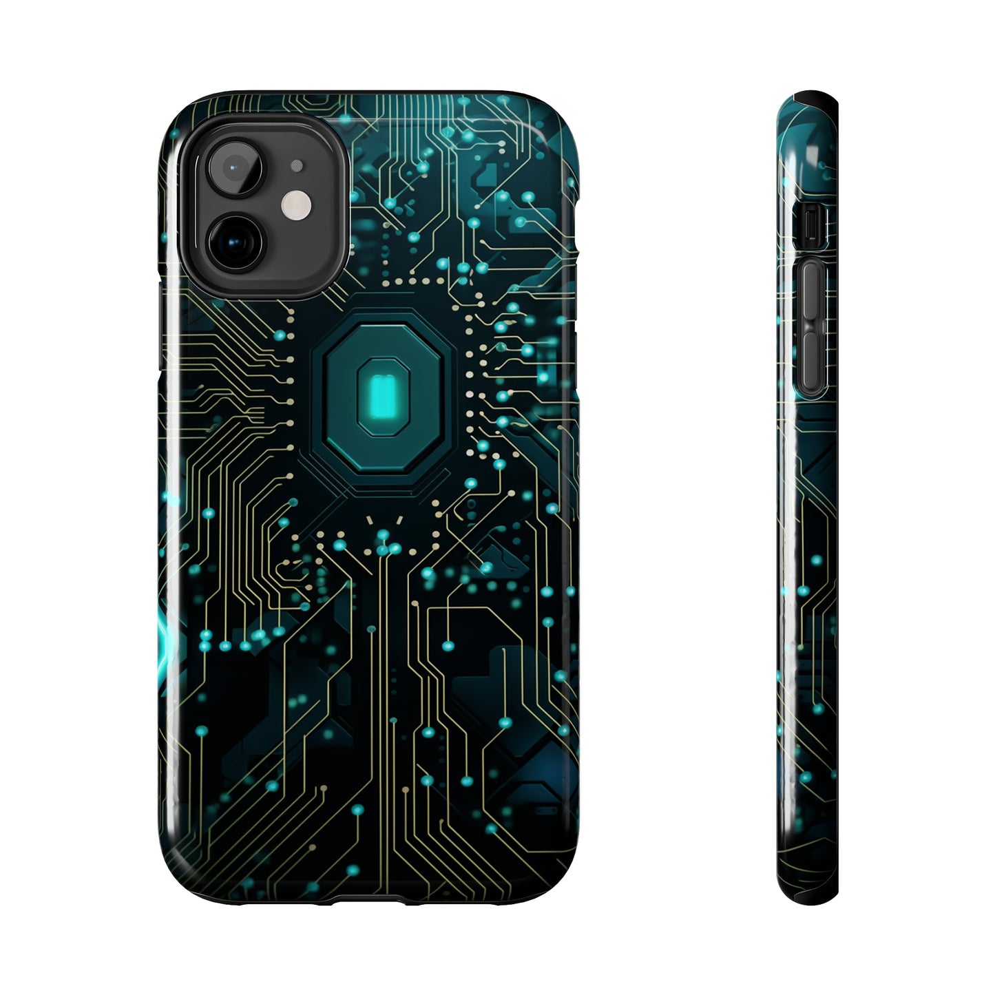 Neon Nexus: Cyberpunk Circuit Board | Futuristic Tech-Inspired iPhone Case