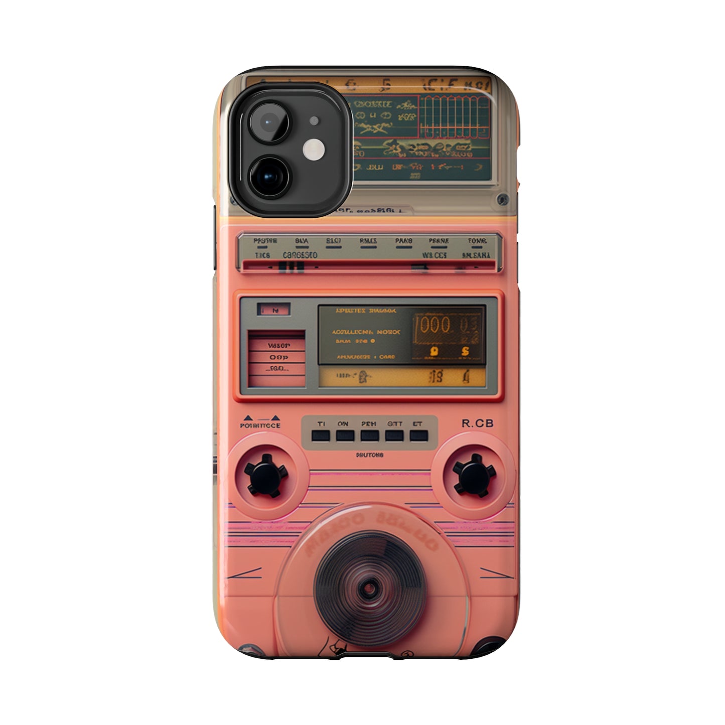 Cyberpunk Retro Walkman Nostalgia | Vintage Beats Revival iPhone Case