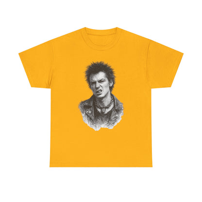 Punk rock inspired graphic tee featuring anarchist artwork